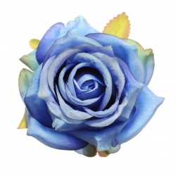 Róża głowa 10cm ly003 35 dk blue