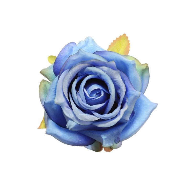 Róża głowa 10cm ly003 35 dk blue