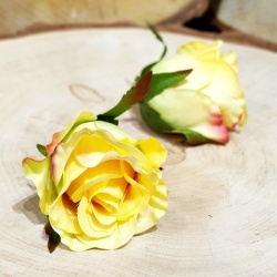 RÓŻA GŁÓWKA PĄK 6CM SUN412 YELLOW