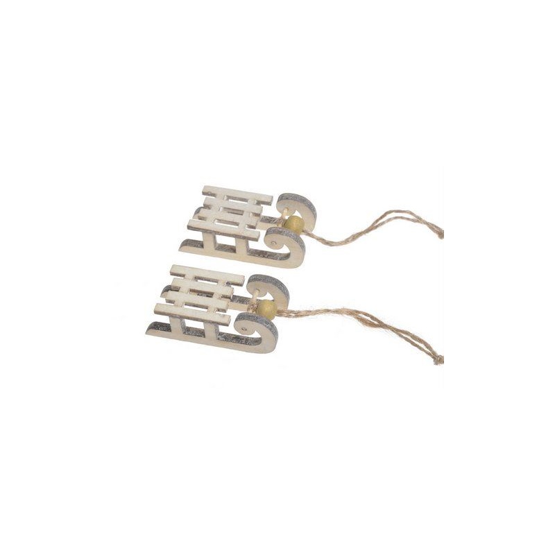 Sanki 2 szt/pacz white natural