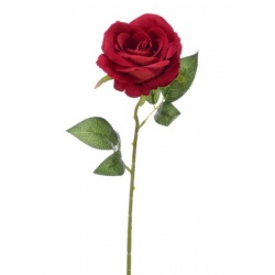 RÓŻA POJEDYŃCZA WELUR 50CM RED