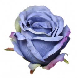 Róża główka rose head 9x8 cm sun388 pearl blue
