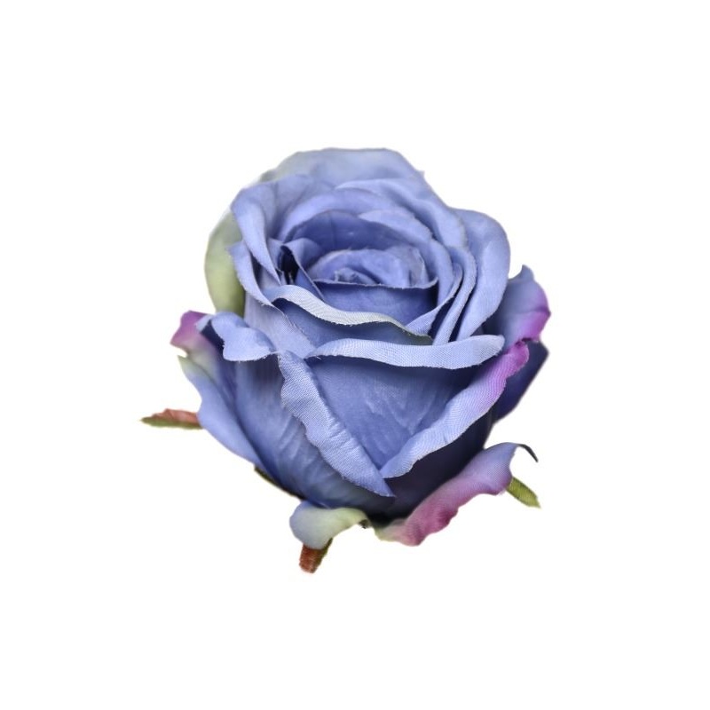 Róża główka rose head 9x8 cm sun388 pearl blue
