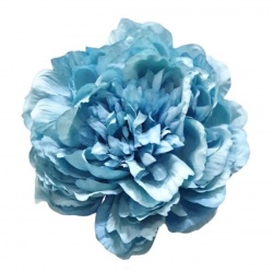 PEONIA VINTAGE GŁOWA 12CM OLD BLUE