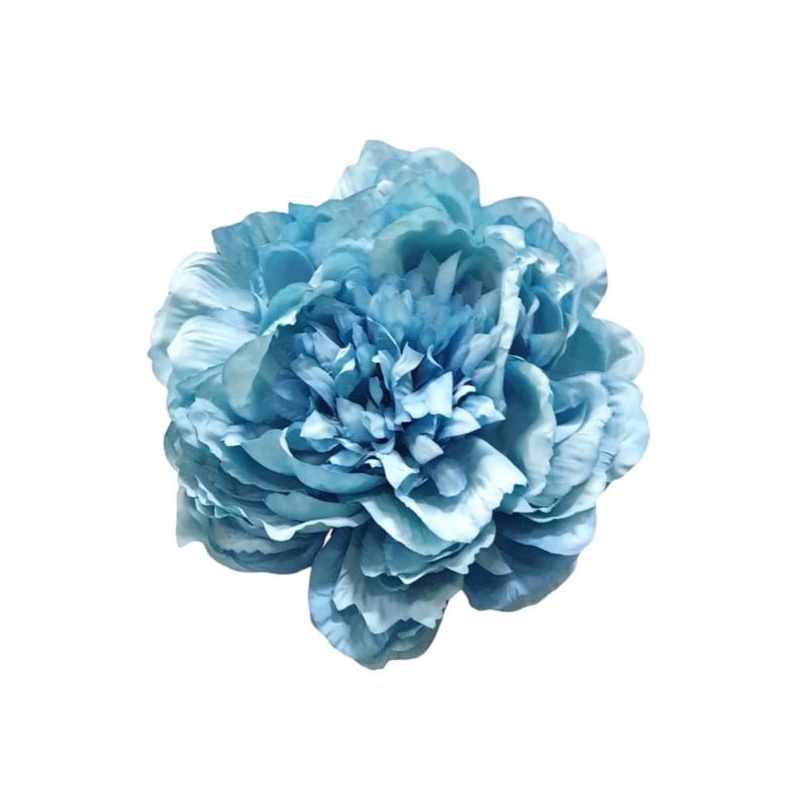 PEONIA VINTAGE GŁOWA 12CM OLD BLUE