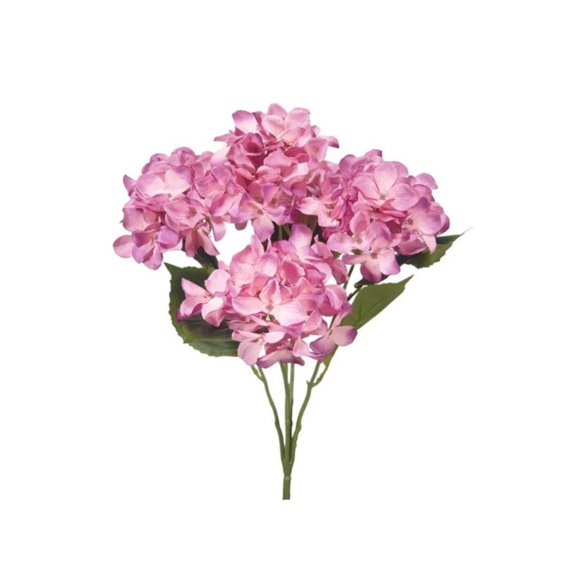 HORTENSJA BUKIET 5 KWIATÓW 54CM OLD PINK VIOLET