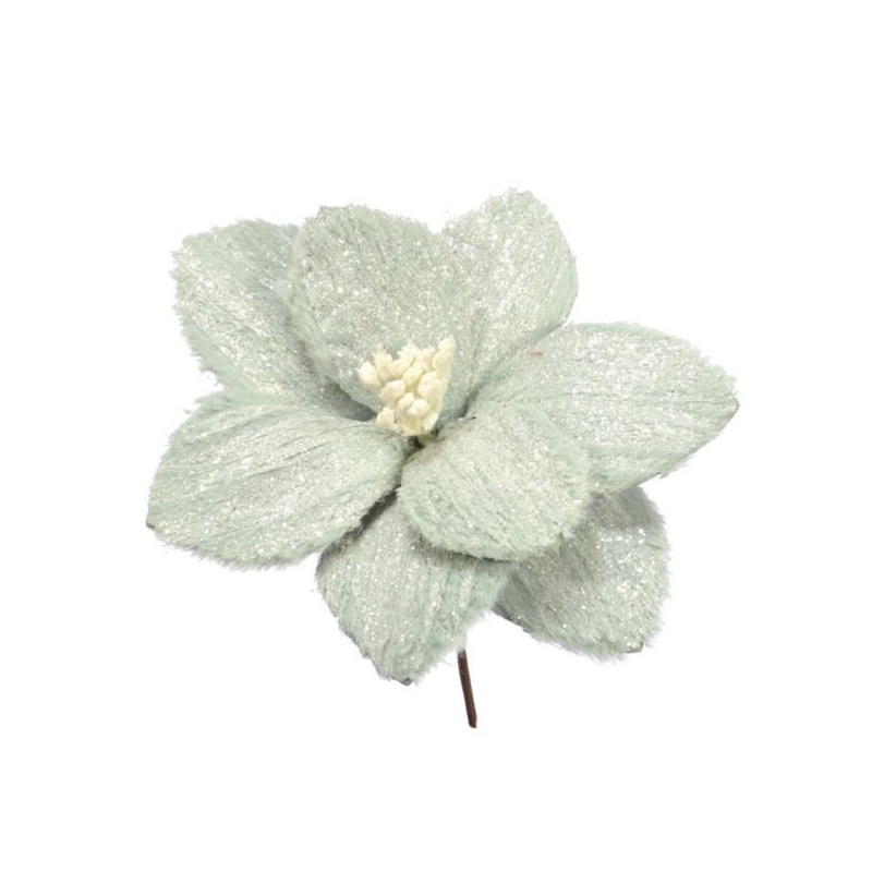 POINSECJA NA PIKU 21CM PLUSH GLITTER MINT