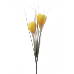 KROKUS PIK 2 KWIATY 30CM /0548 YELLOW