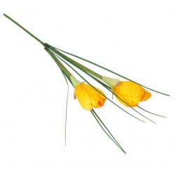 KROKUS PIK 2 KWIATY 30CM /0548 YELLOW