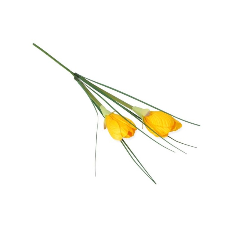 KROKUS PIK 2 KWIATY 30CM /0548 YELLOW