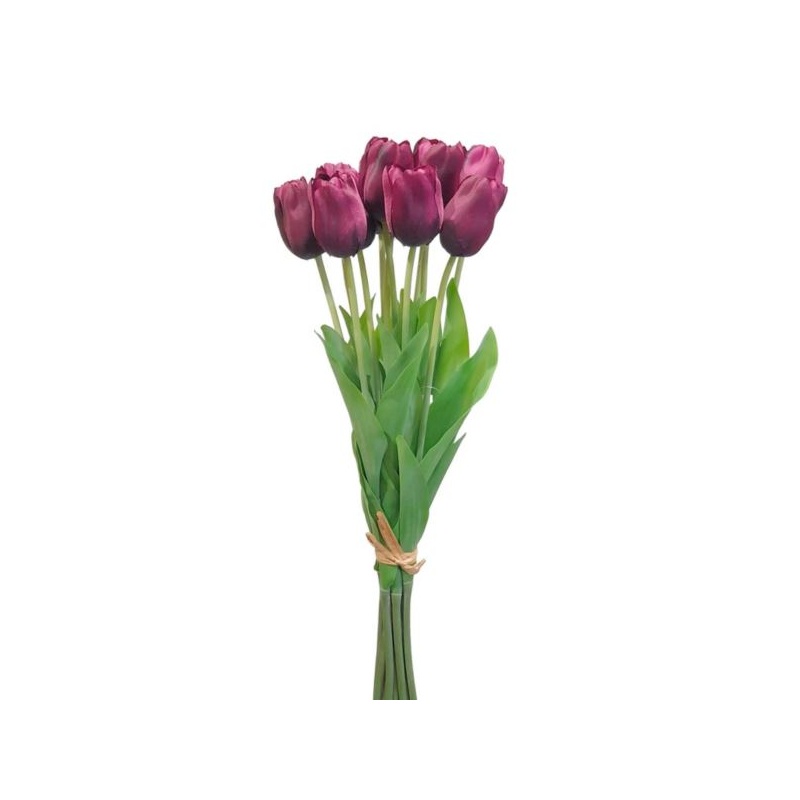 TULIPAN POJEDYNCZY 48CM ART258 BURGUNDY