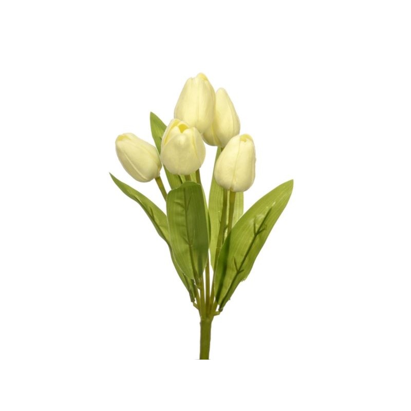 BUKIET TULIPAN PIANKA 29CM WHITE CREAM