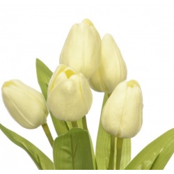 BUKIET TULIPAN PIANKA 29CM WHITE CREAM