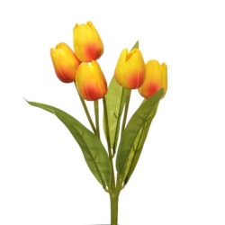 BUKIET TULIPAN PIANKA 29CM  YELLOW ORANGE