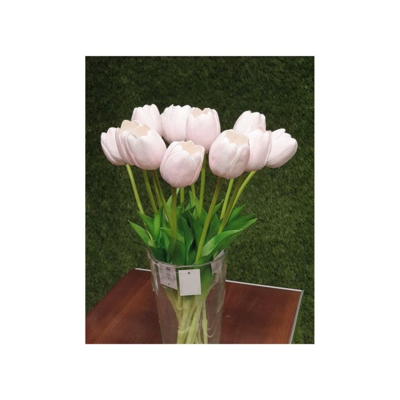 TULIPAN PIANKOWY - ŁODYGA GUMA 42CM LT POWDER PINK