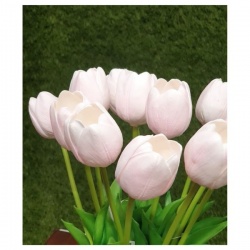 TULIPAN PIANKOWY - ŁODYGA GUMA 42CM LT POWDER PINK