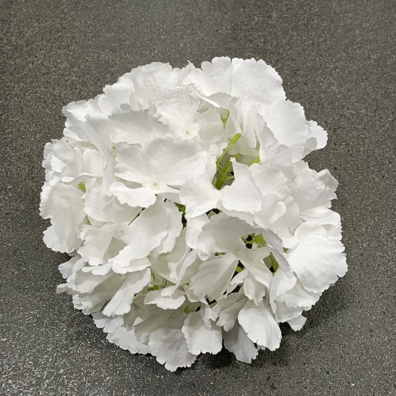 HORTENSJA DUŻA GŁOWA 22CM WHITE/CREAM