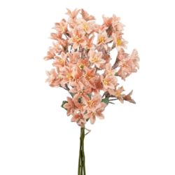 PĘCZEK DROBNYCH OŚNIEZONYCH KWIATKÓW 48CM PEACH