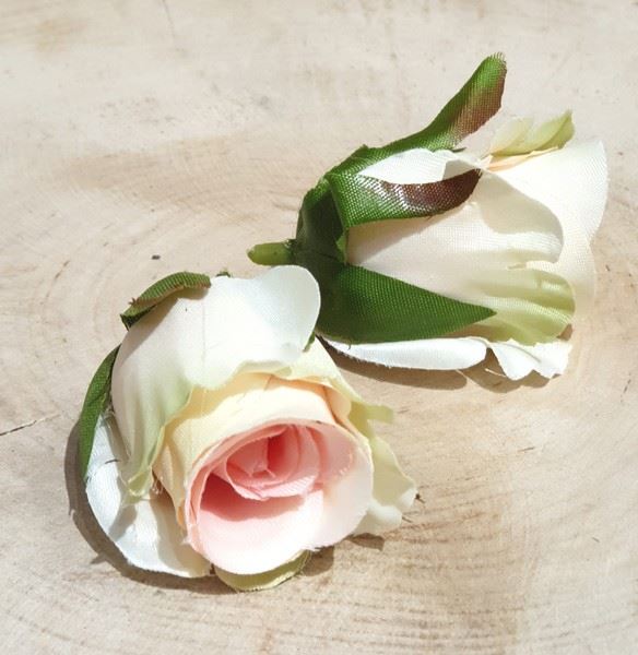 RÓŻA GŁÓWKA PĄK 3CM SUN421 CREAM LT. PEACH