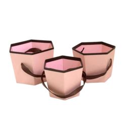 FLOWERBOX – OSŁONKA KOMPLET 3SZT. POWDER PINK BR.