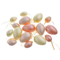 JAJKA ZAWIESZKI PERŁOWE 4 - 6cm 16SZT/PACZ ORANGE