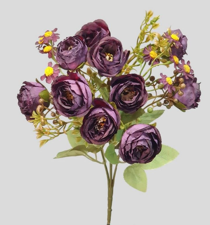 PEŁNIK DROBNY Z RUMIANKIEM 30CM /209 OLD DK PURPLE