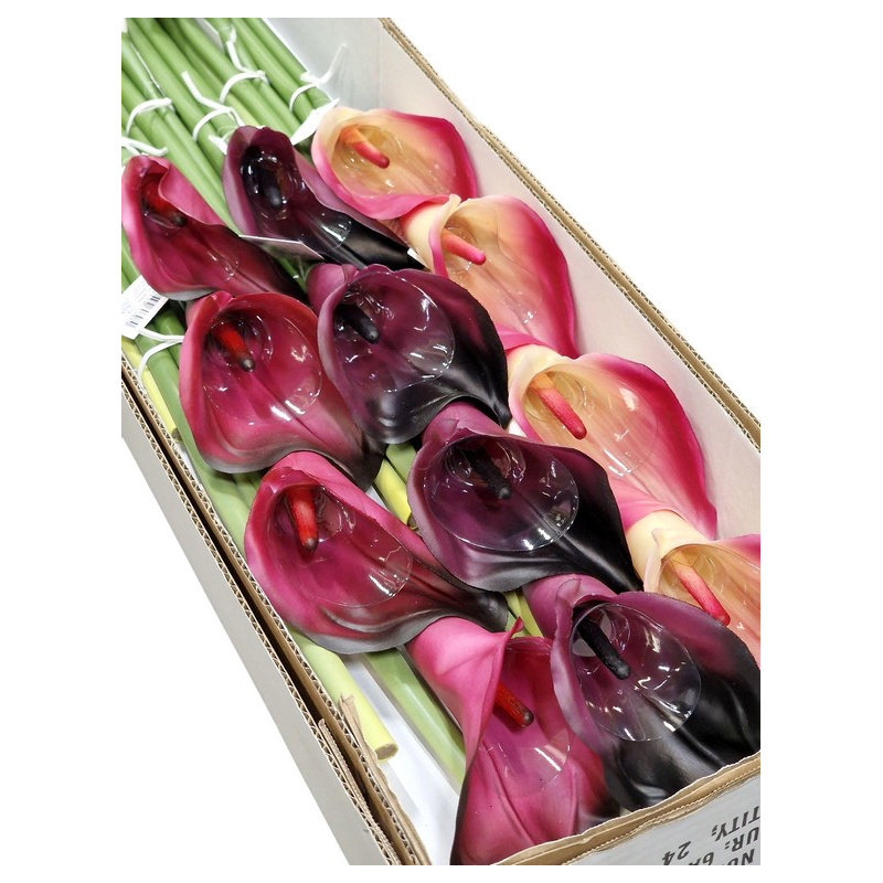 CALLA GUMA 72 CM  ANA1013 6 KOLORÓW  MIX3