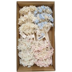 PĘCZEK SEDUM 33CM / 4970 MIX1 MINT-CRM-BLUE-PINK