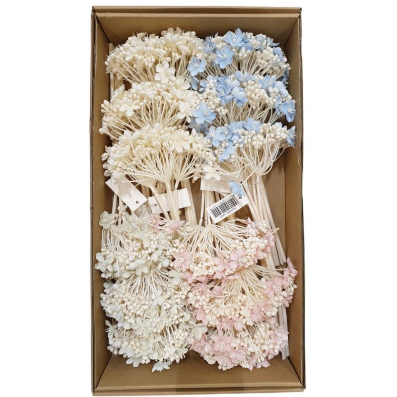 PĘCZEK SEDUM 33CM / 4970 MIX1 MINT-CRM-BLUE-PINK