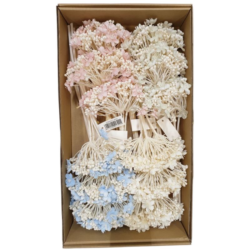 PĘCZEK SEDUM 33CM / 4970 MIX1 MINT-CRM-BLUE-PINK