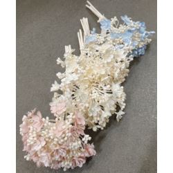 PĘCZEK SEDUM 33CM / 4970 MIX1 MINT-CRM-BLUE-PINK