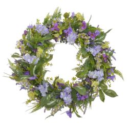 WIANEK KWIETOWY LETNI Z DODATKAM 65CM VIOLET CREAM