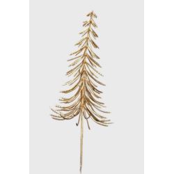 CHOINKA NA PIKU 30CM METALIC GOLD