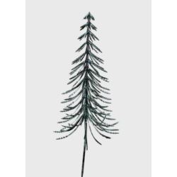 CHOINKA NA PIKU 30CM METALIC TURQUISE