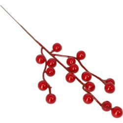 GAŁĄZKA KULKI PICK 33CM / 21-411 RED