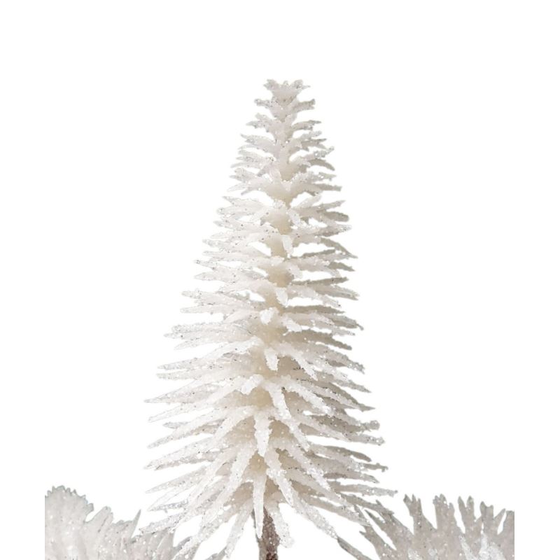 CHOINKA MINI 10CM 5x PIK WHITE FROZEN GLITTER CHOINKA MINI 10CM 5x PIK WHITE FROZEN GLITTER