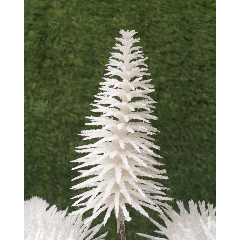 CHOINKA MINI 10CM 5x PIK WHITE FROZEN GLITTER CHOINKA MINI 10CM 5x PIK WHITE FROZEN GLITTER