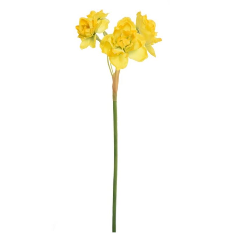 NARCYZ GAŁĄZKA 4 KWIATY 54CM SUN521 YELLOW GREEN