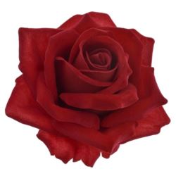 RÓŻA VELVET DUŻA GŁOWA 14CM ART276 RUBIN