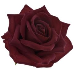 RÓŻA VELVET DUŻA GŁOWA 14CM ART276 DR RED