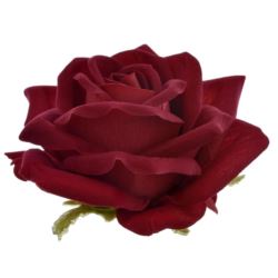 RÓŻA VELVET DUŻA GŁOWA 14CM ART276 RED