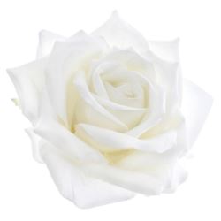 RÓŻA VELVET DUŻA GŁOWA 14CM ART276 ECRU
