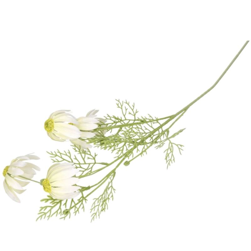 JEŻÓWKA GAŁĄZKA 5 KWIATÓW 85CM CREAM