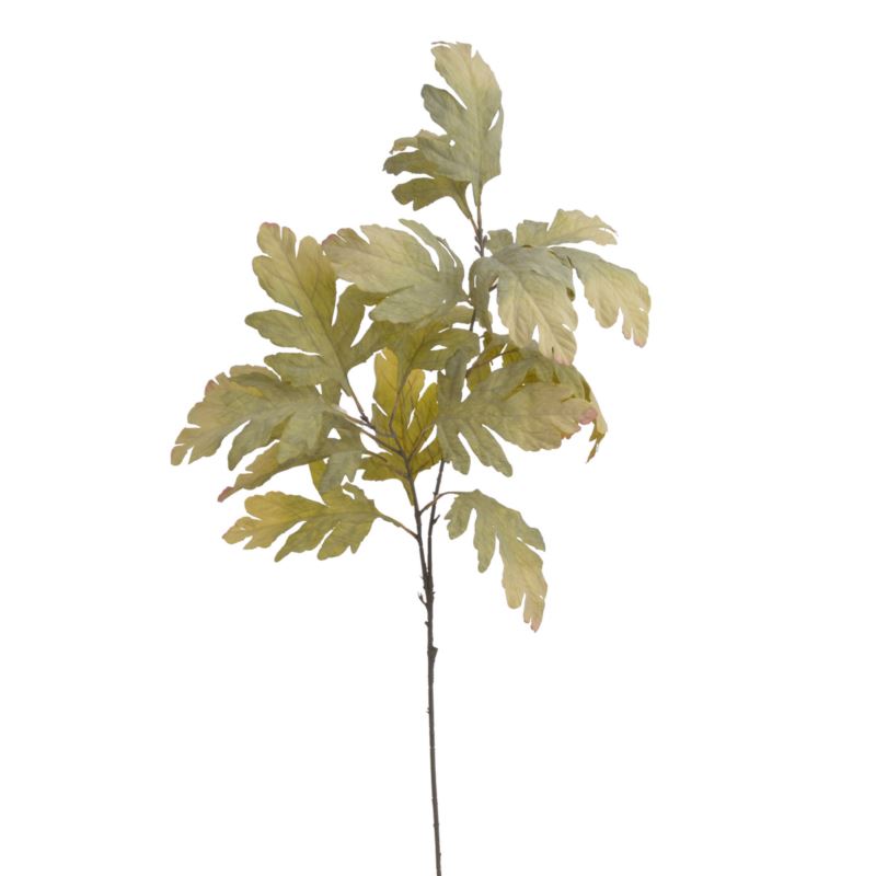 LIŚCIE DĘBU GAŁĄZKA 100CM OLD GREEN YELLOW