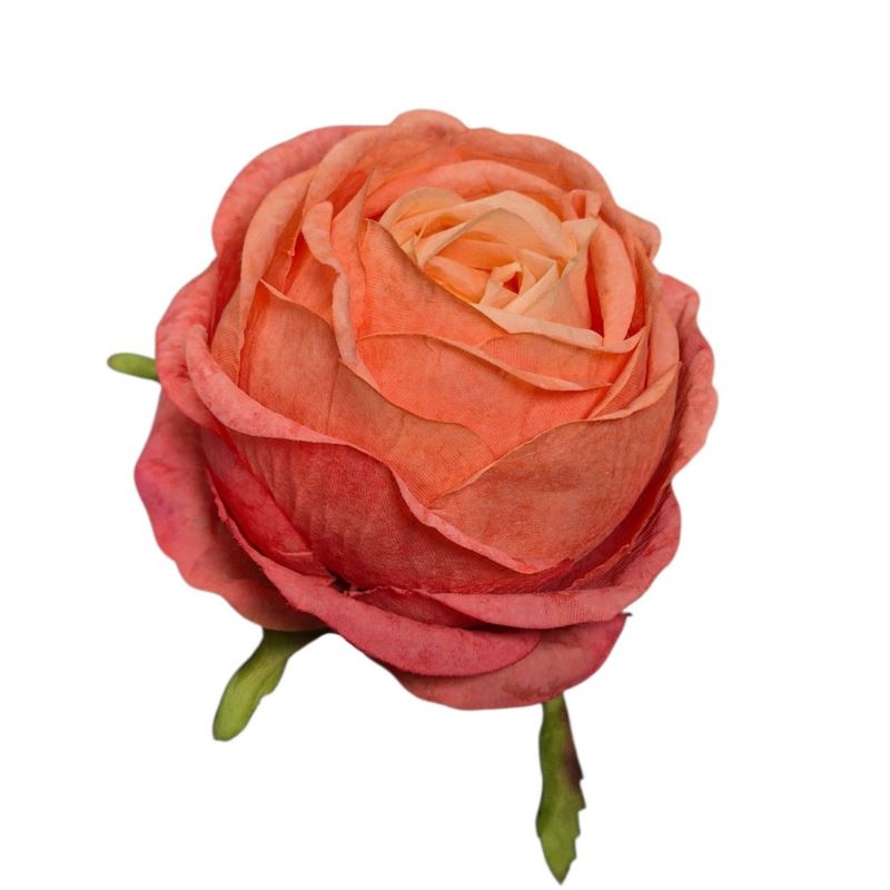 RÓŻA GŁOWKA 8CM NEW POPPY ROB SALMON ORANGE RÓŻA GŁOWKA 8CM NEW POPPY ROB SALMON ORANGE