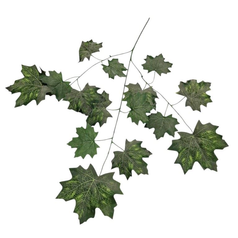 LIŚĆ OMSZAŁY KLON GAŁĄZKA 68CM POWDER GREEN