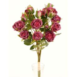 RÓŻA DROBNA WIĄZKA 3 GAŁĄZKI 54CM BEAUTY PINK