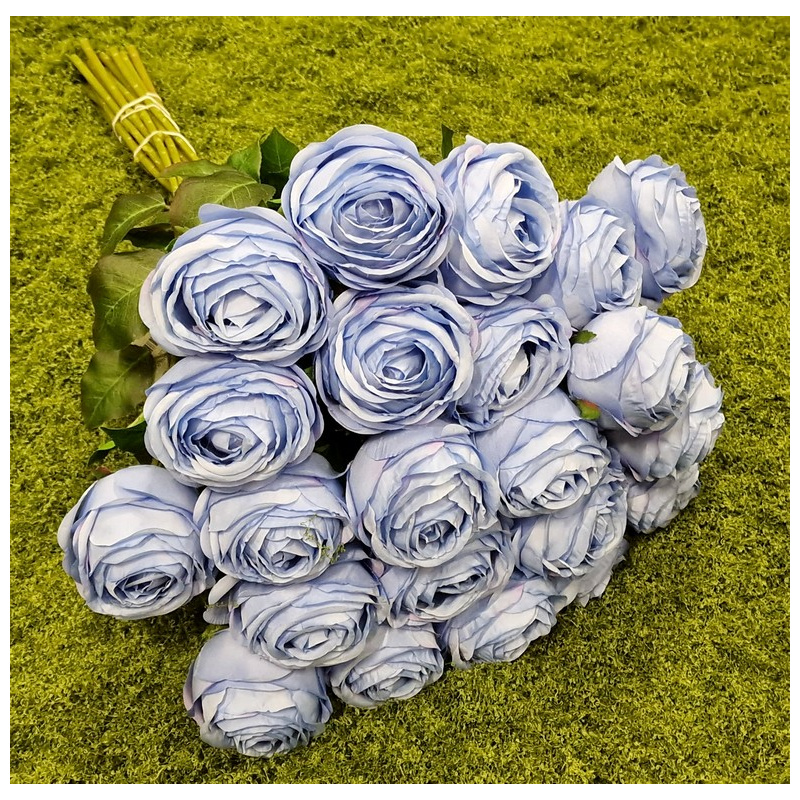 RÓŻA PEONIOWA POJ. 9CM KAR564 POWDER BLUE