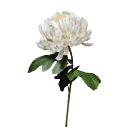 CHRYZANTEMA POJEDYNCZA GAŁĄZKA 77CM CREAM WHITE