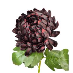 CHRYZANTEMA POJEDYNCZA GAŁĄZKA 77CM BURGUND OMBRE